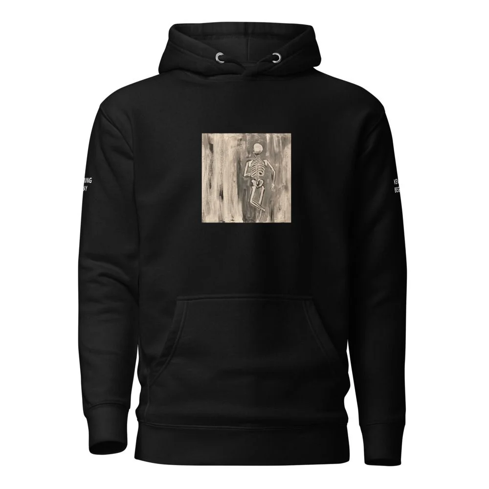 Skeleton Man Hoodie — Black