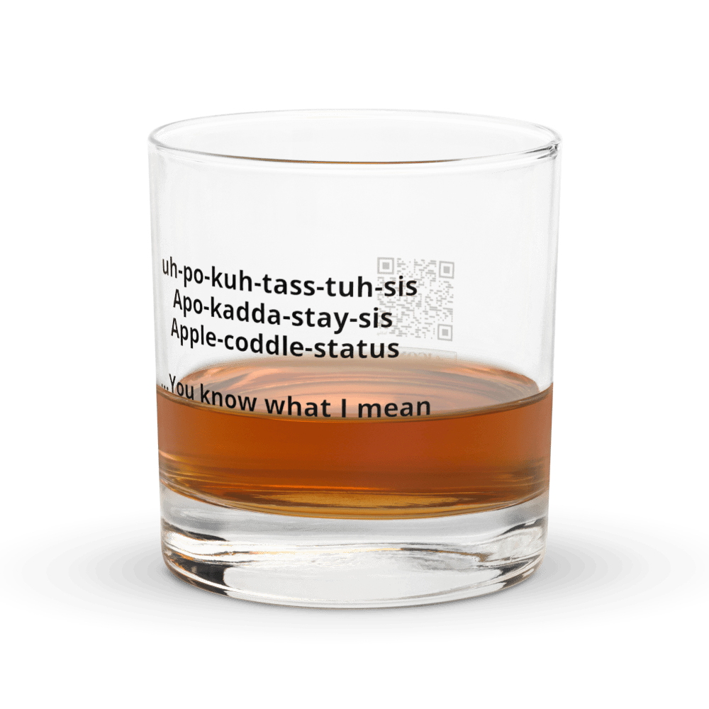 Apokatastasis Whiskey Glass