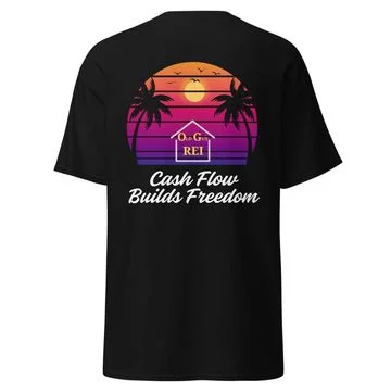 Old Guy REI – Cash Flow Builds Freedom Tee