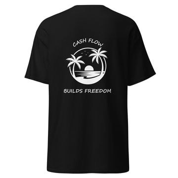 Cash Flow Builds Freedom Tee (Black & White)
