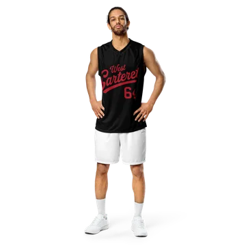 Vintage Black & Red 1964 West Carteret Band BBall Jersey