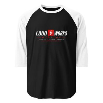 Loud Works 3/4 sleeve raglan shirt