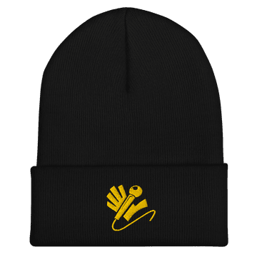 Nazzy Nation Cuffed Beanie (Gold logo)