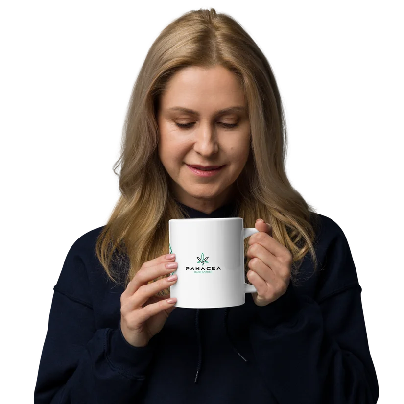 White glossy mug