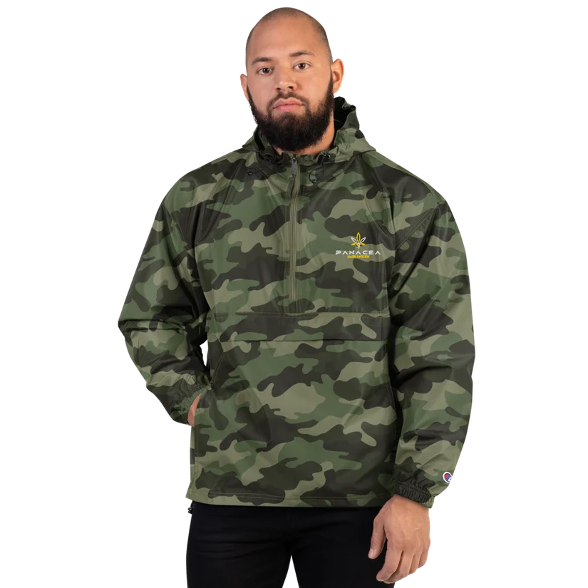 Embroidered Champion packable jacket
