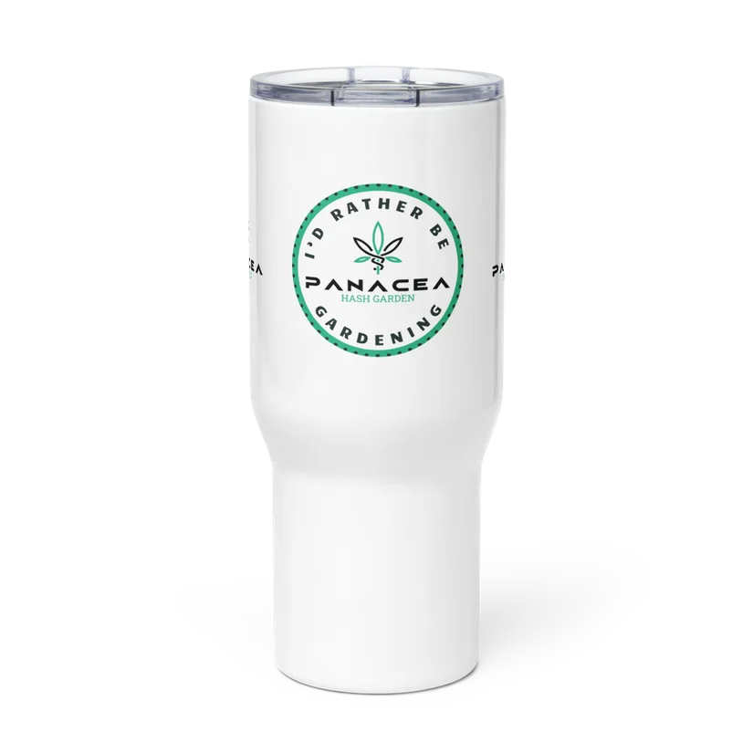 Travel mug with a handle