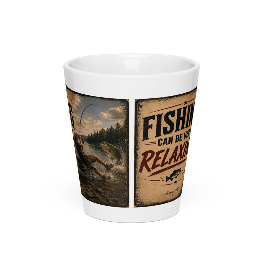 Fishing Latte mug