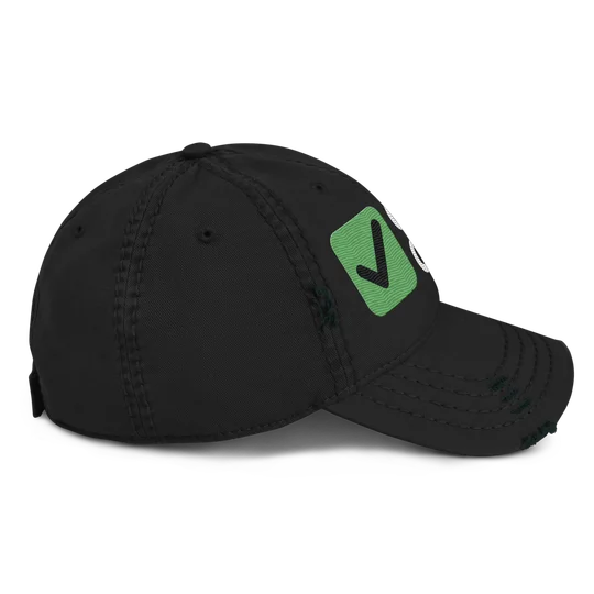 Cert Check Distressed Dad Hat, photo 3 of 4