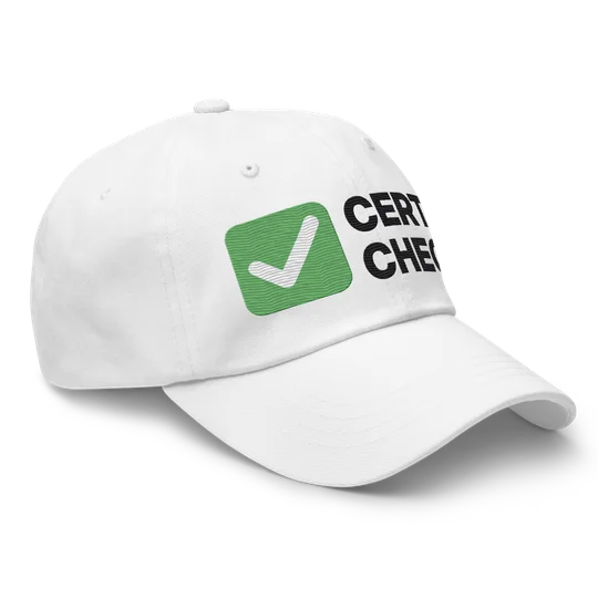 Cert Check Dad hat, photo 3 of 6