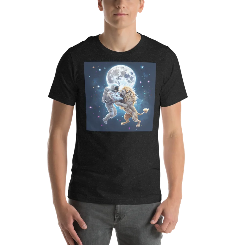 D Lion graphic T-shirt
