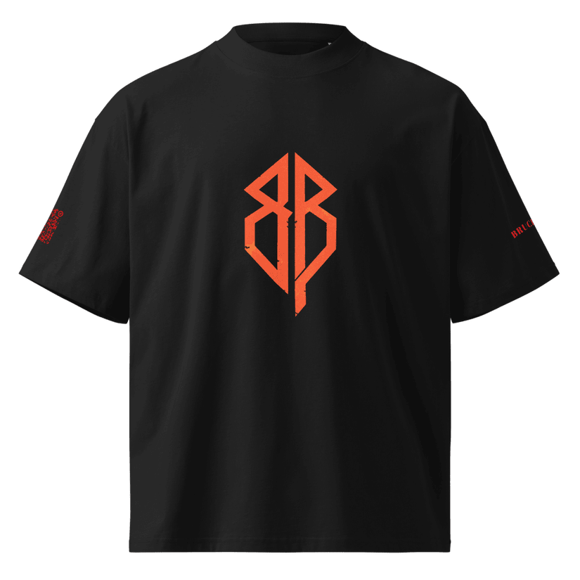 "BB" Insignia in Red - Oversized T-shirt merchandise