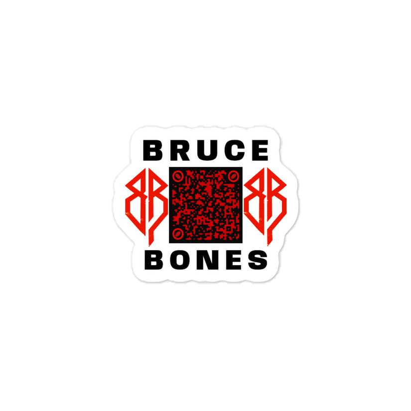 Bruce Bones QR Code - Vinyl Sticker merchandise