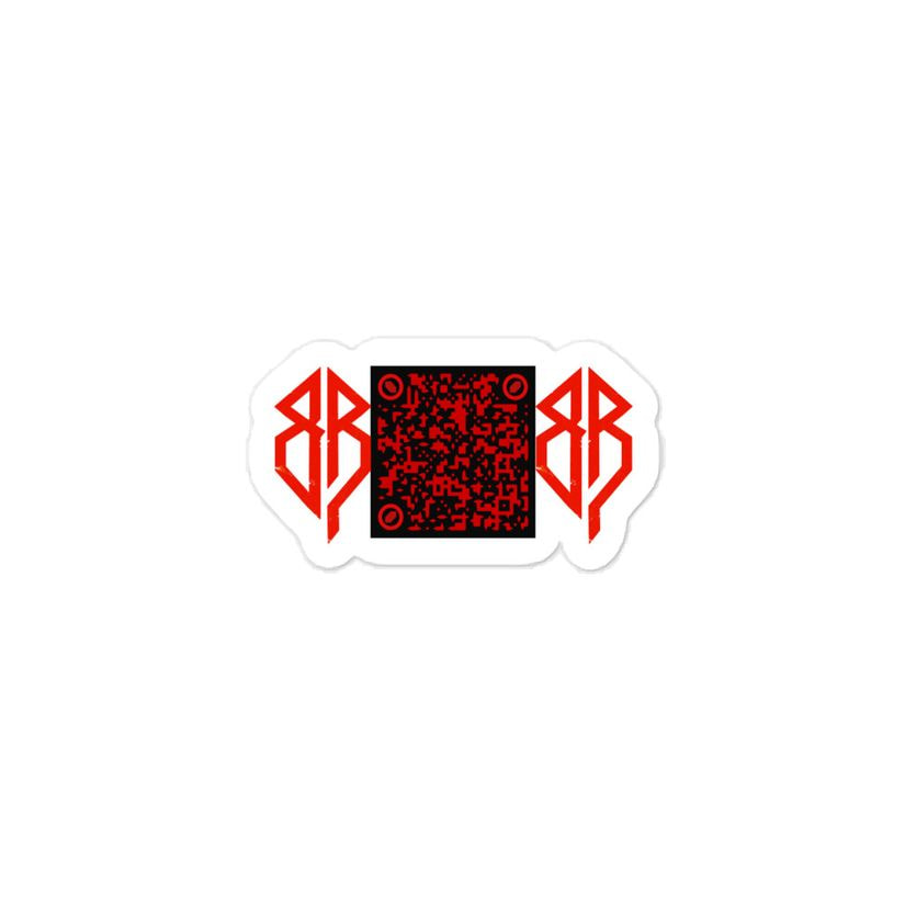 Bruce Bones QR Code Vinyl Sticker merchandise