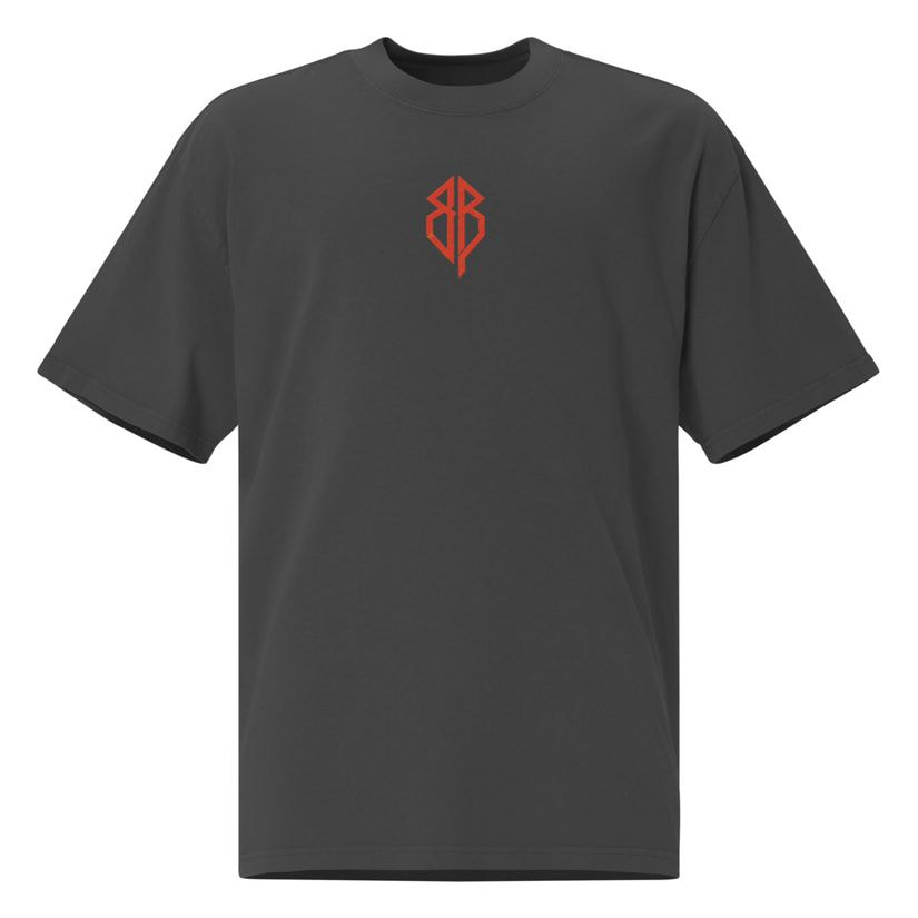 Bruce Bones - Red Skull / Oversized faded t-shirt merchandise
