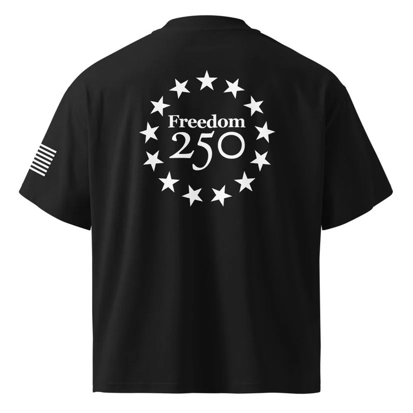 Freedom 250 Commemorative Tee — left sleeve