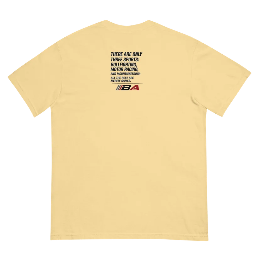 Bradshaw Autosport Heavyweight Tee — Sand back