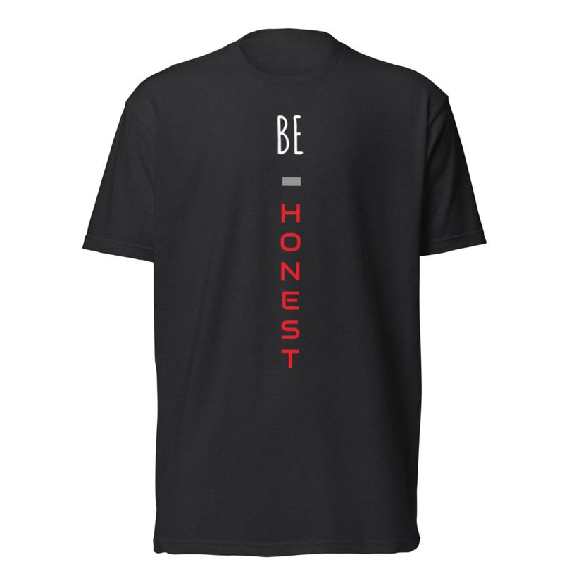 Be Honest Black T-Shirt