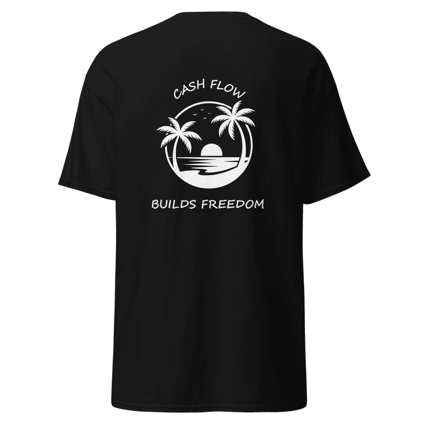 Cash Flow Builds Freedom Tee (Black & White)