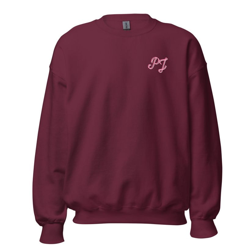 Field Crewneck in Maroon