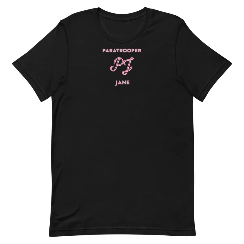 Static Line Tee in Black