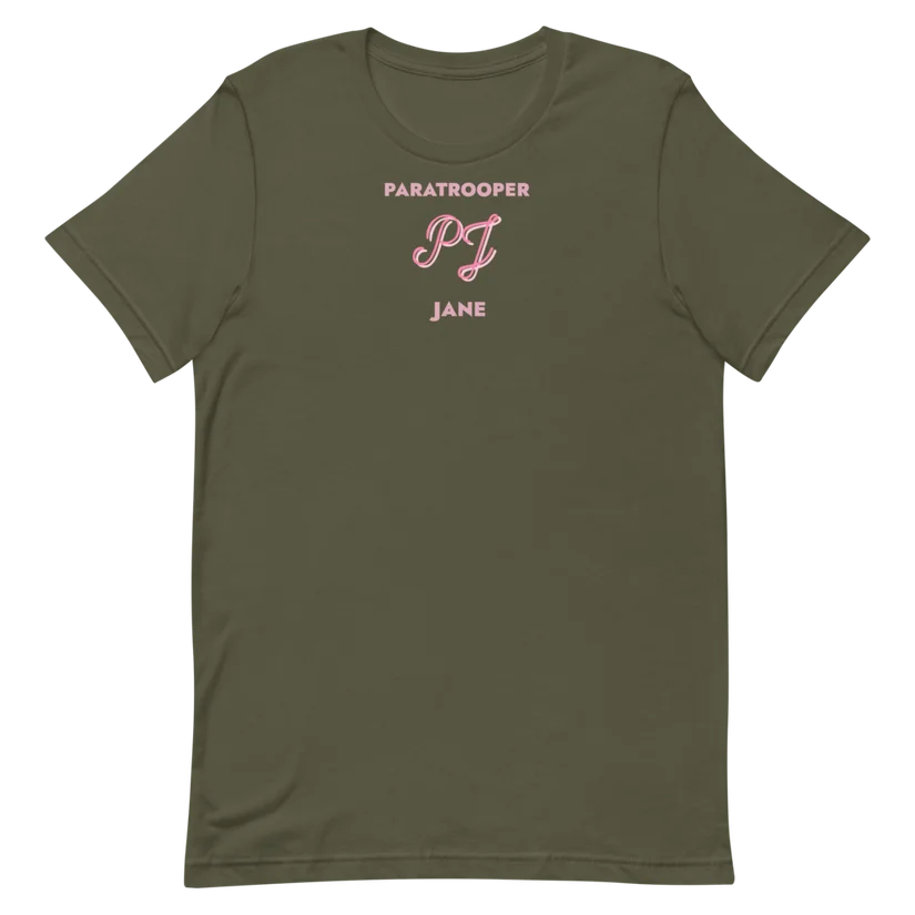 Static Line Tee in Military Green