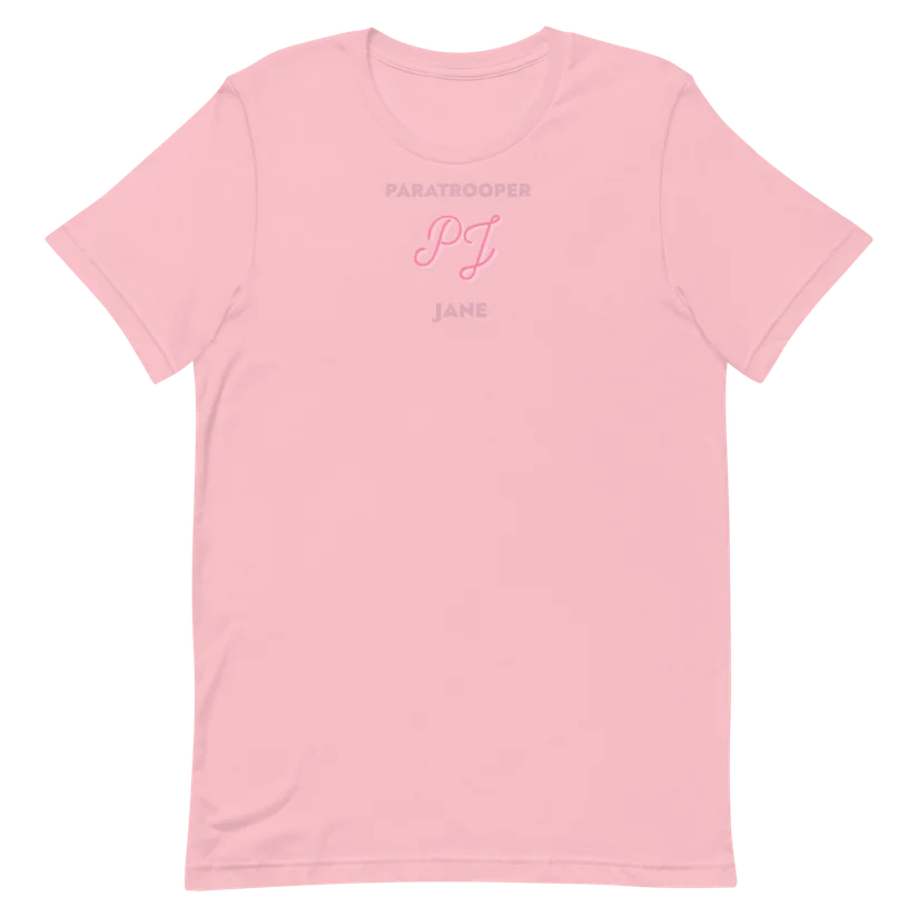 Static Line Tee in Pink