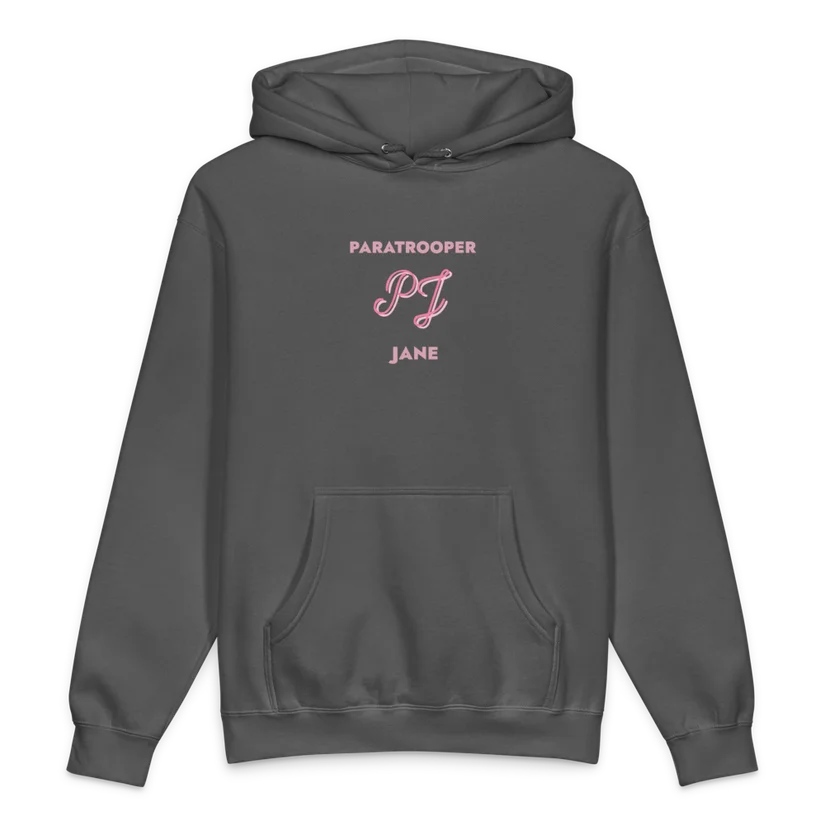 Drop Zone Hoodie in Charcoal Solid