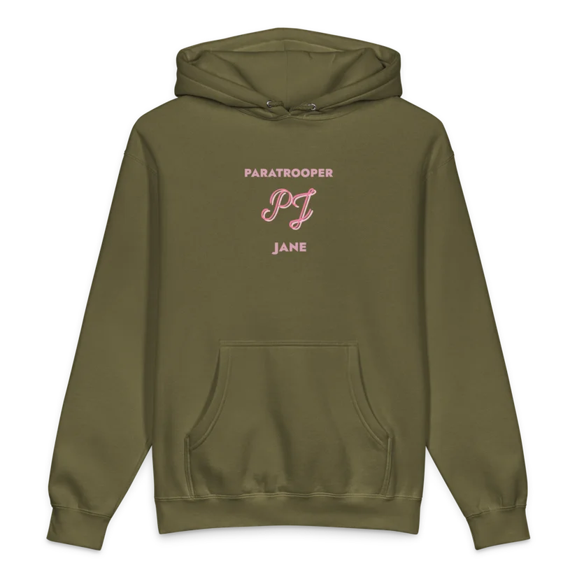 Drop Zone Hoodie in Army