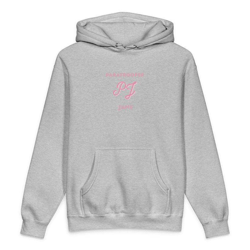 Drop Zone Hoodie in Grey Heather