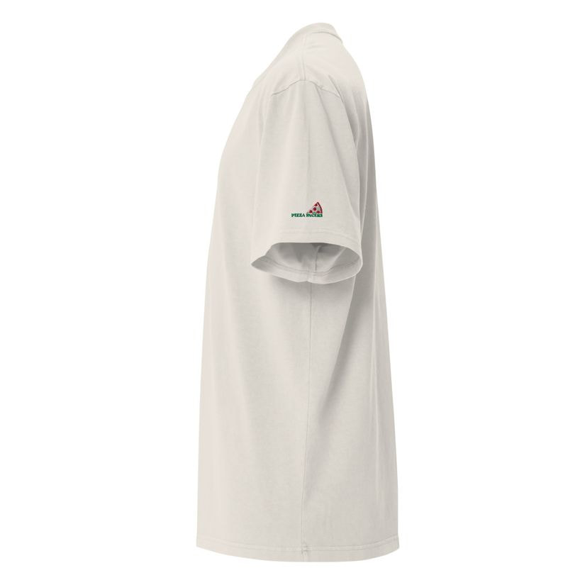 Pizza Pacers Sleeve Hit Tee, small slice hit on the sleeve, oversized fit