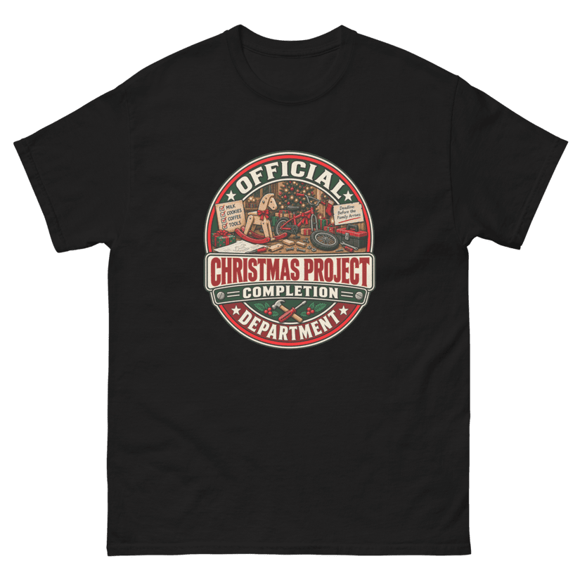 Christmas Project Completion Department Shirt