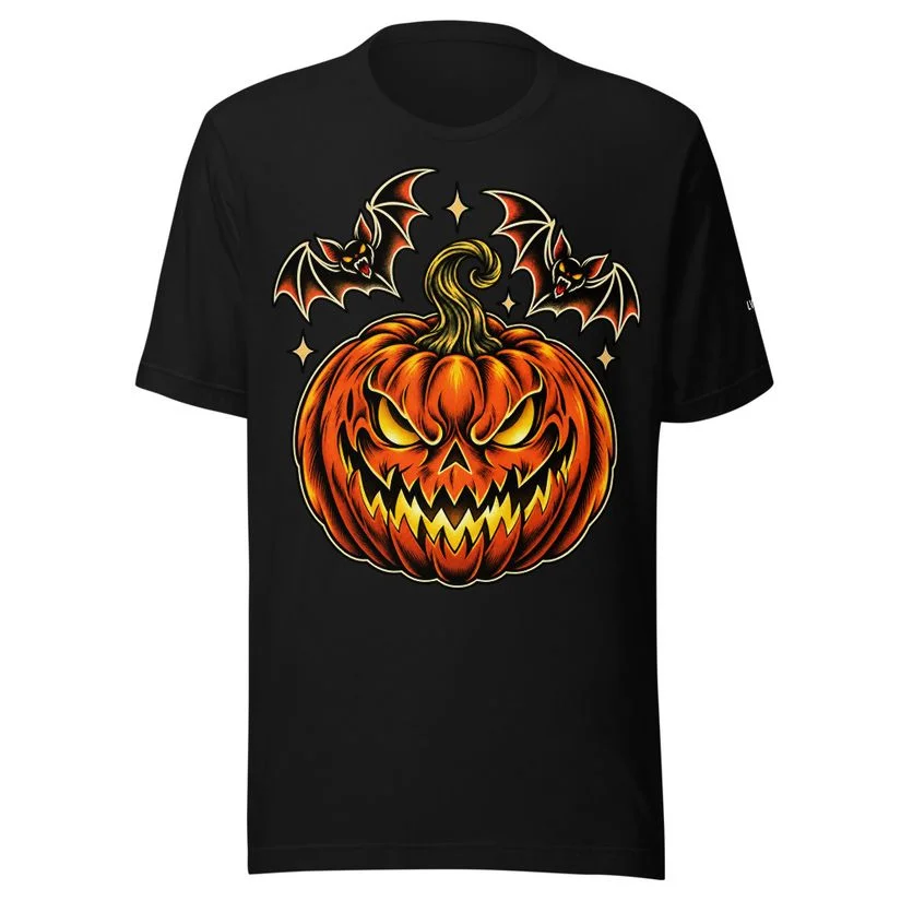 LVTC Midnight Jack - Premium Soft — Front artwork on black shirt