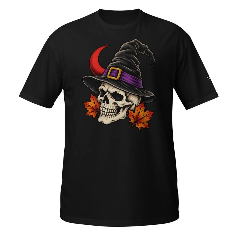LVTC Witching Hour - Standard Soft — Front artwork on black shirt