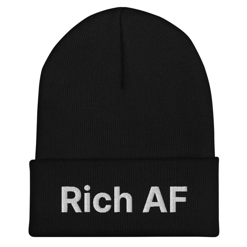 Rich AF Cuffed Beanie