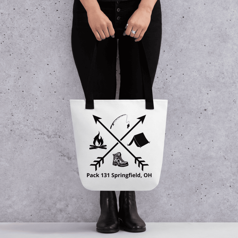 Natural canvas tote bag — Pack 131 merchandise preview