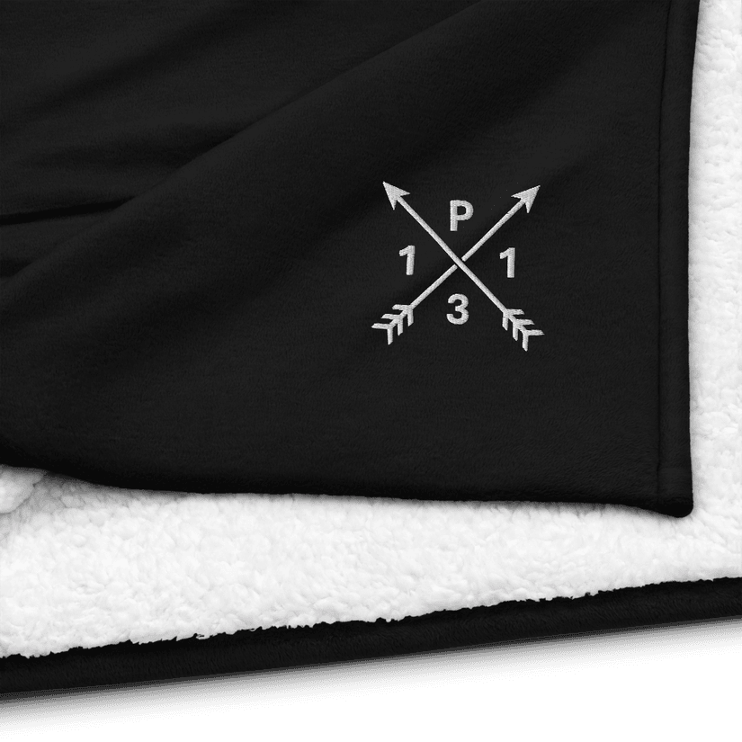 Folded plush sherpa fleece blanket — Pack 131 merchandise preview