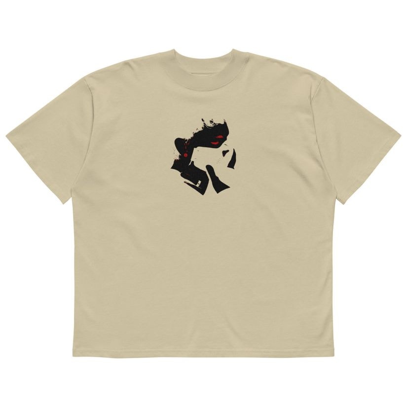 Unisex organic oversized high neck t-shirt merchandise