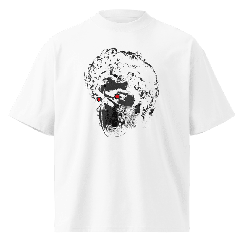 Red in my Eyes - oversized high neck t-shirt merchandise