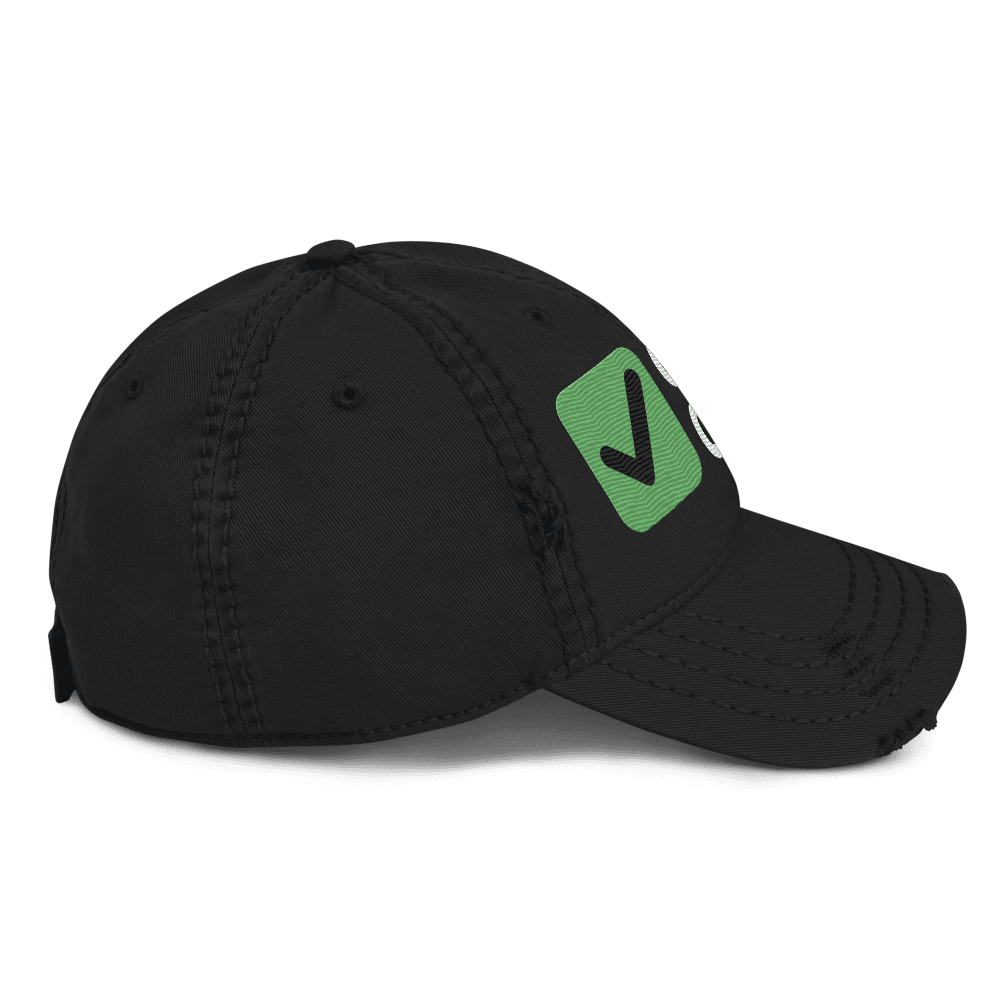 Cert Check Distressed Dad Hat, photo 3 of 4