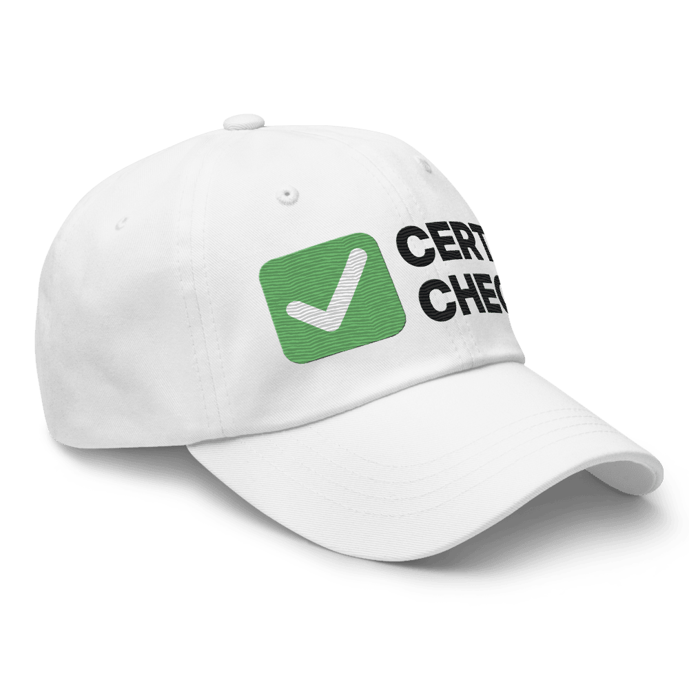 Cert Check Dad hat, photo 3 of 6
