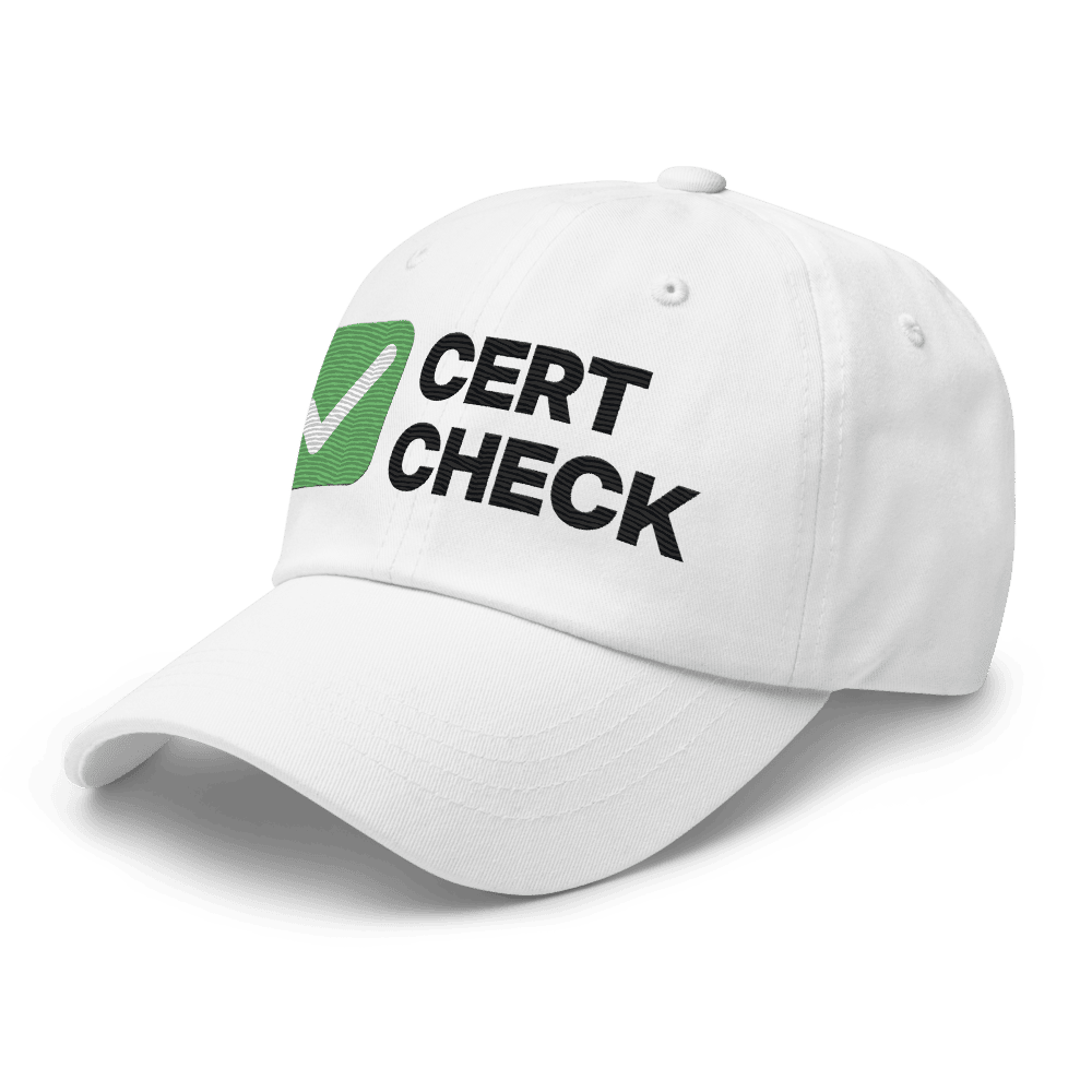 Cert Check Dad hat, photo 5 of 6